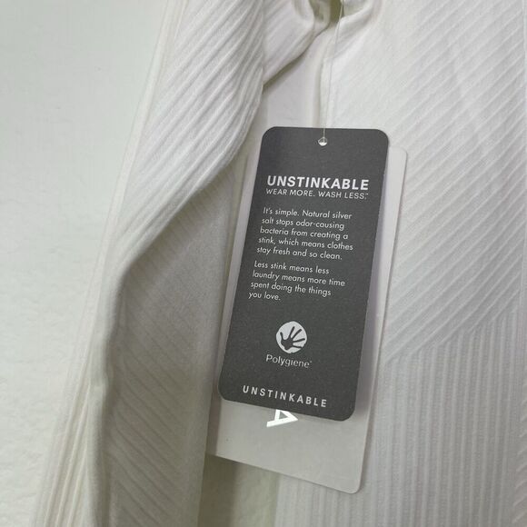 $98 Athleta Flurry Balaclava Hoodie Small Base Layer White Cold Weather Training - Picture 10 of 11